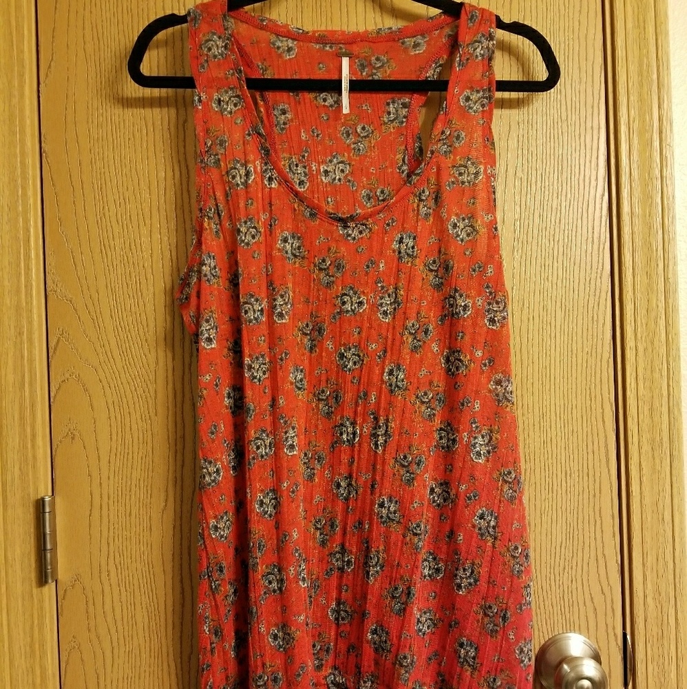 Free People Floral Tank Top